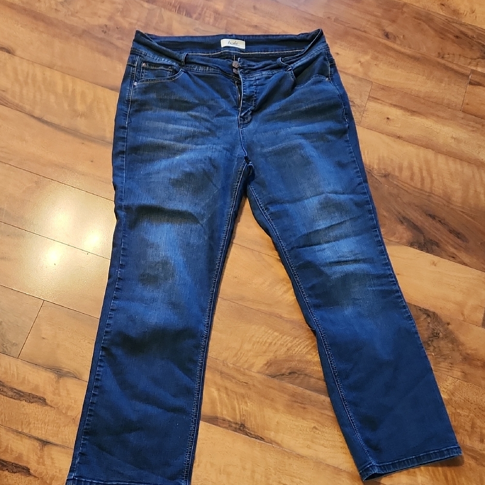 Angels Dark Blue Straight Leg Jeans 18